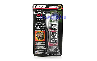 Герметик силиконовый черный 912-AB-R 85гр (999) ABRO