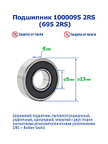 1000095 2RS (695 2RS) NTRL