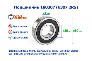 180307 (6307 2RS) CRAFT