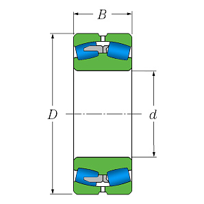 Подшипник 22312 W33 (3612 Н) Схема