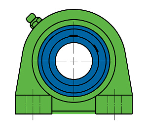Подшипниковый узел UCPA 207 Схема