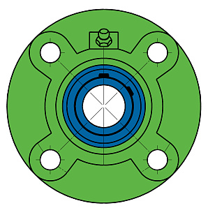 Подшипниковый узел UCFC 212 Схема