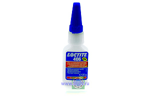 Клей 406 20мл (моментальный цианоакрилатный для эластомеров) LOCTITE