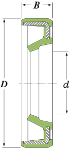 Сальник (армированная манжета) VC 220x260x15 Схема