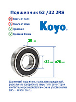 63 /32 2RS KOYO