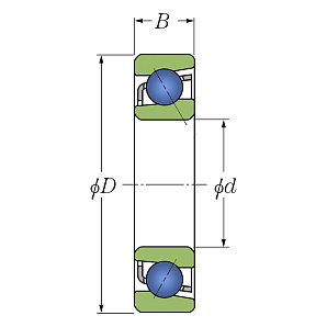 Подшипник 7205 B Схема