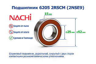 6205 2RSCM (2NSE9) NACHI