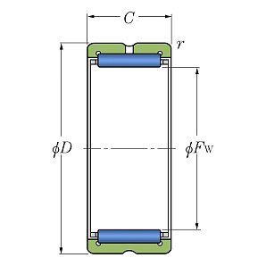 Подшипник 4024104 Схема