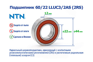 60 /22 LLUC3/2AS (2RSC3) NTN