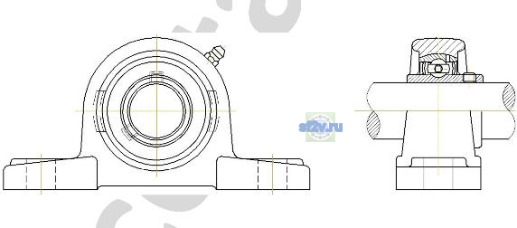 Схема серии BECO подшипника UCP 210 BHTS ZZ C4 200°