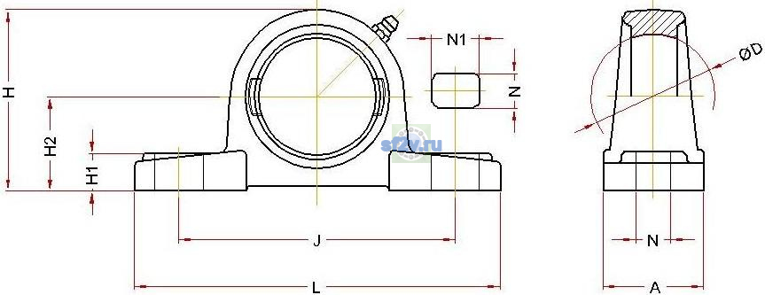 Схема серии BECO подшипника P 204 SS
