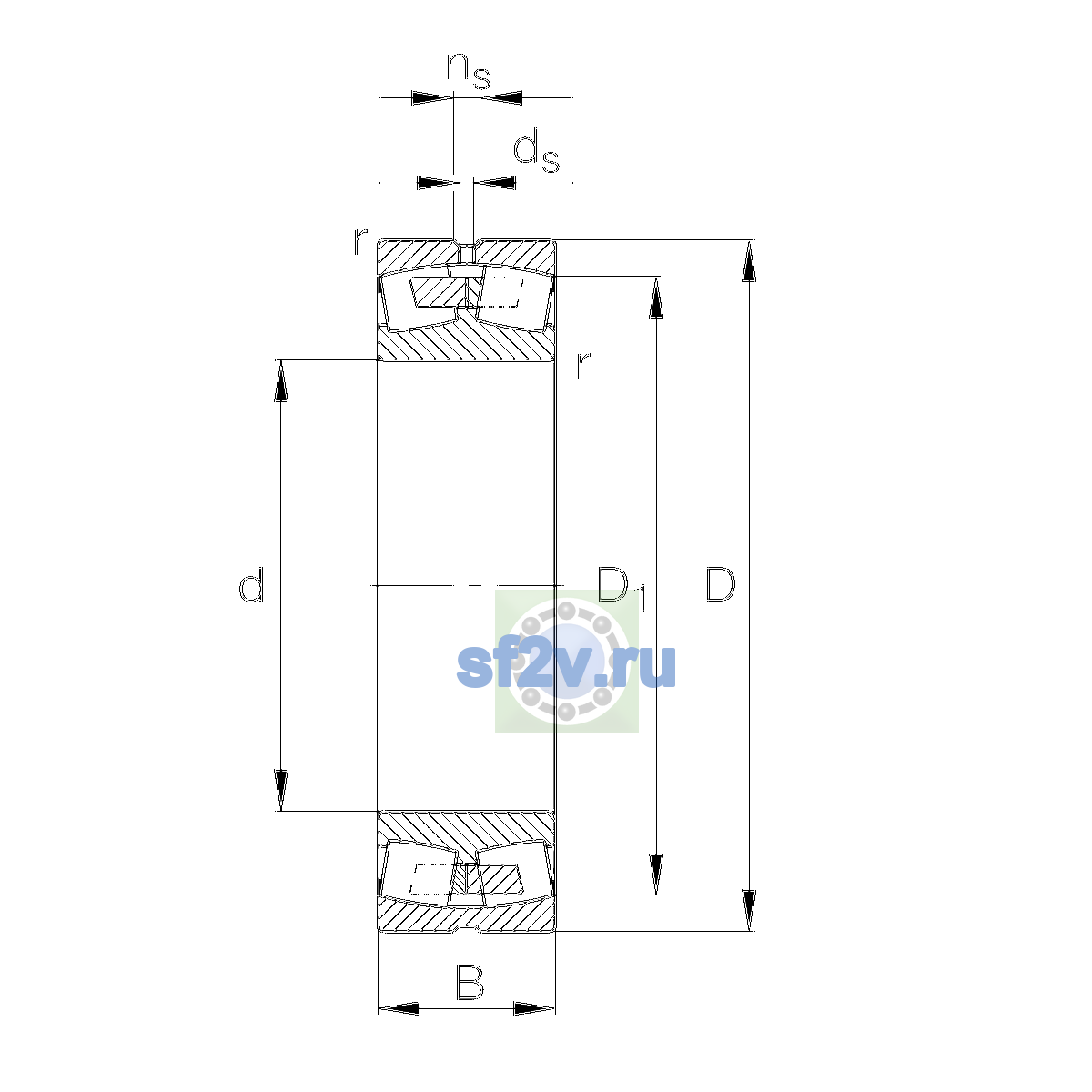 Схема подшипника 23224-E1A-XL-M>A