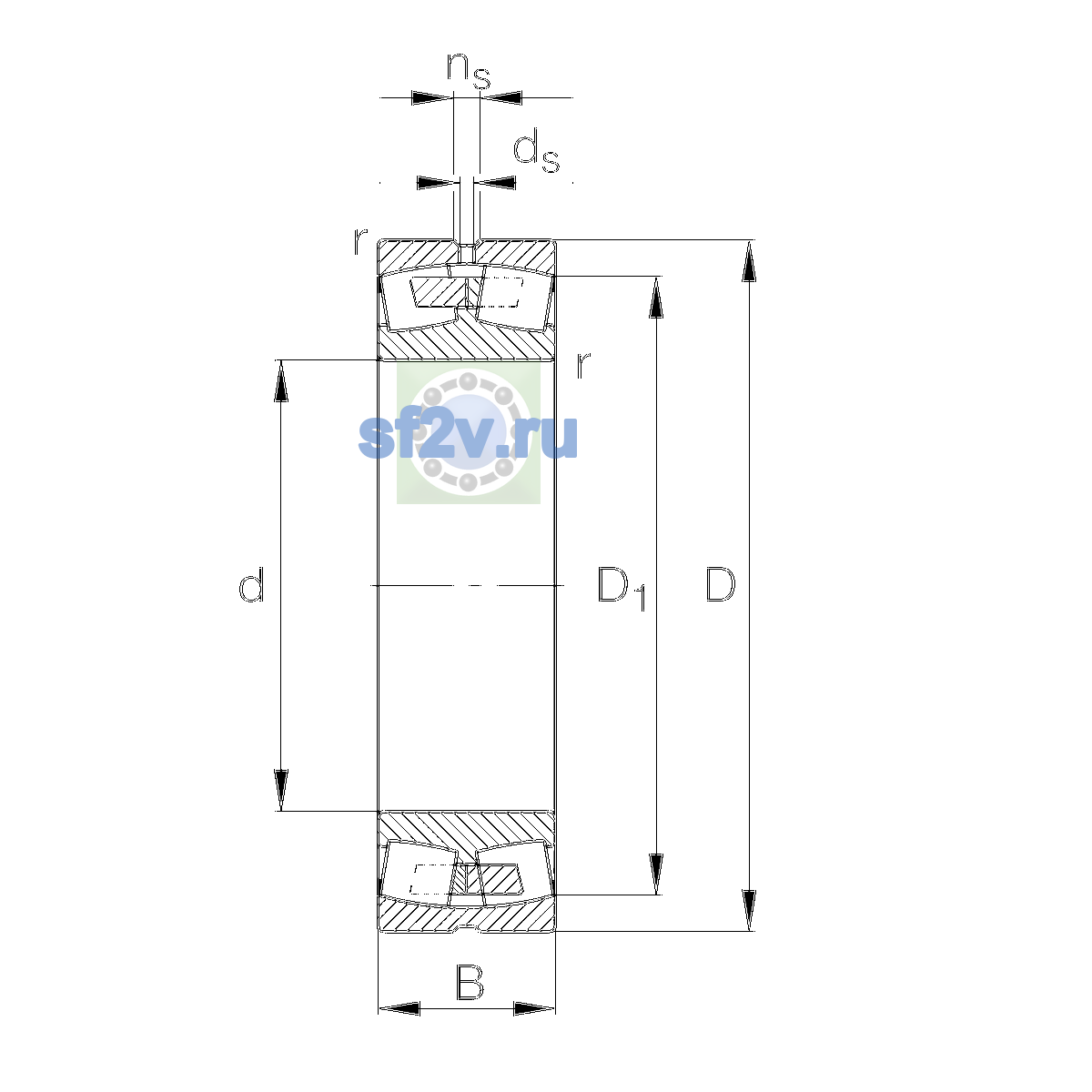 Схема подшипника 23234-E1A-XL-M