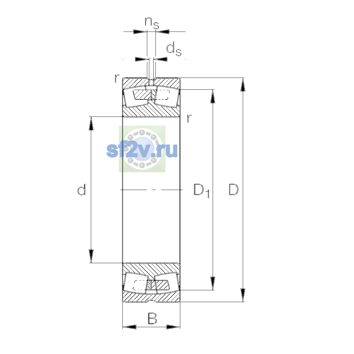 Схема подшипника 23234-E1A-XL-M-C3