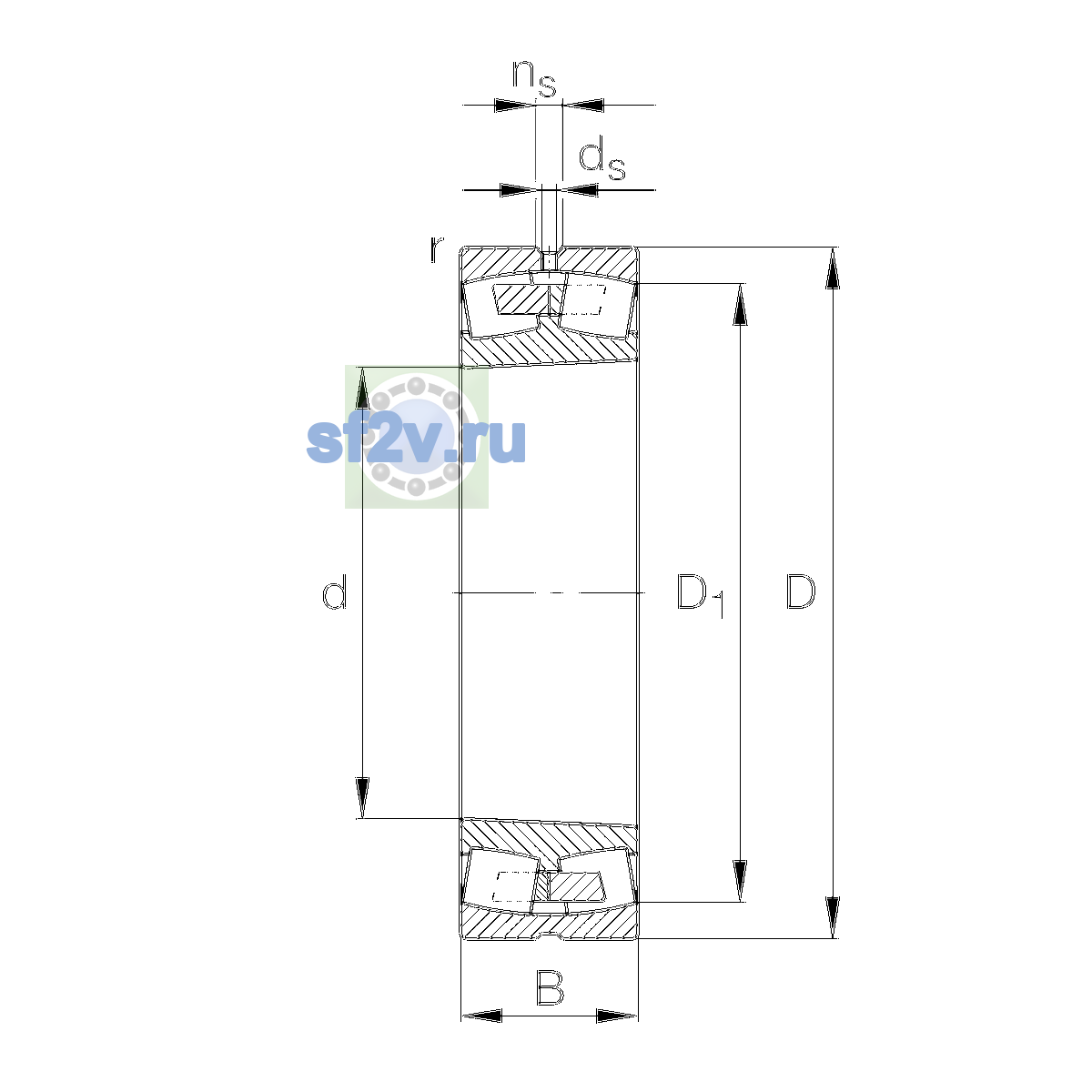 Схема подшипника 23334-BEA-XL-MA1-T41A