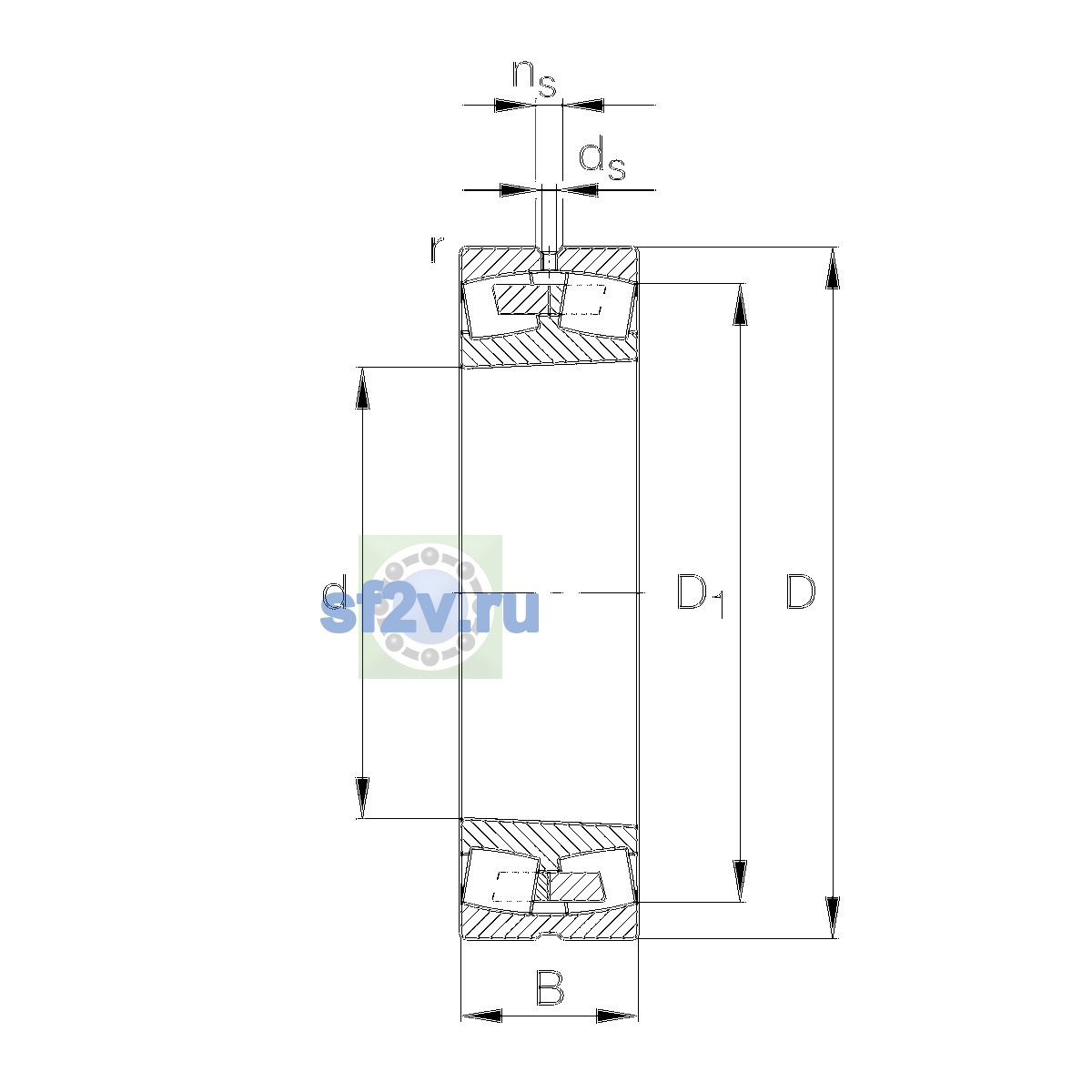 Схема подшипника 23340-BEA-XL-MA1-T41A