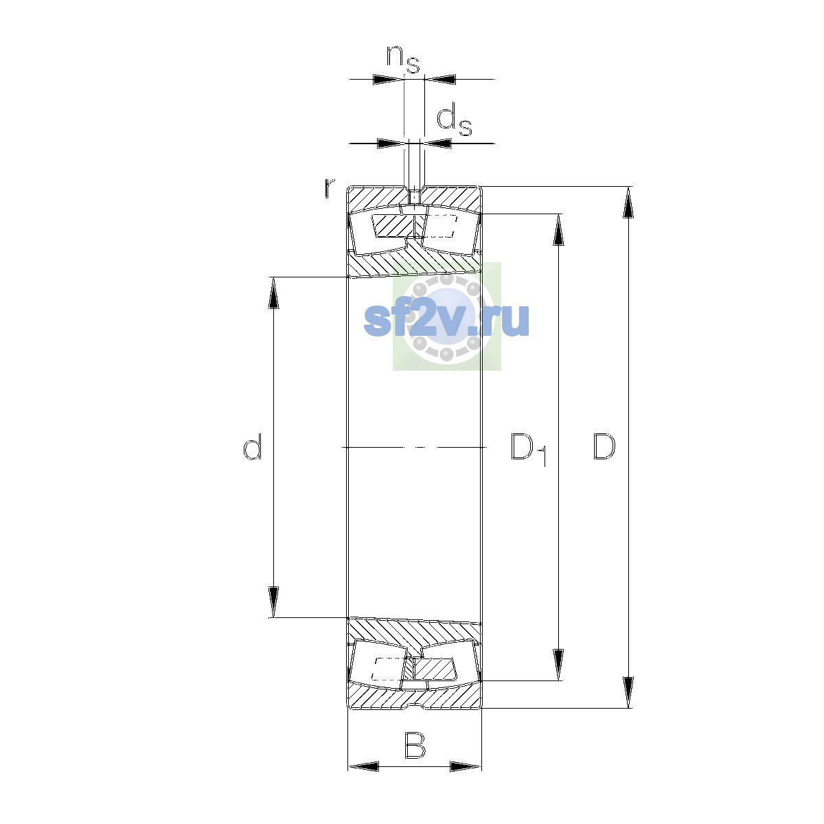 Схема подшипника 23344-BEA-XL-MA1-T41A
