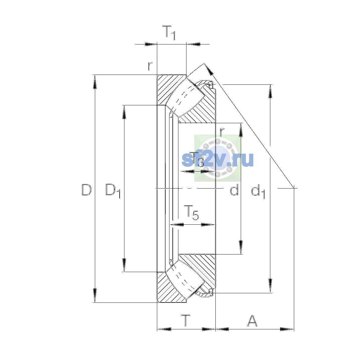 Схема подшипника 29356-E1-XL-N1