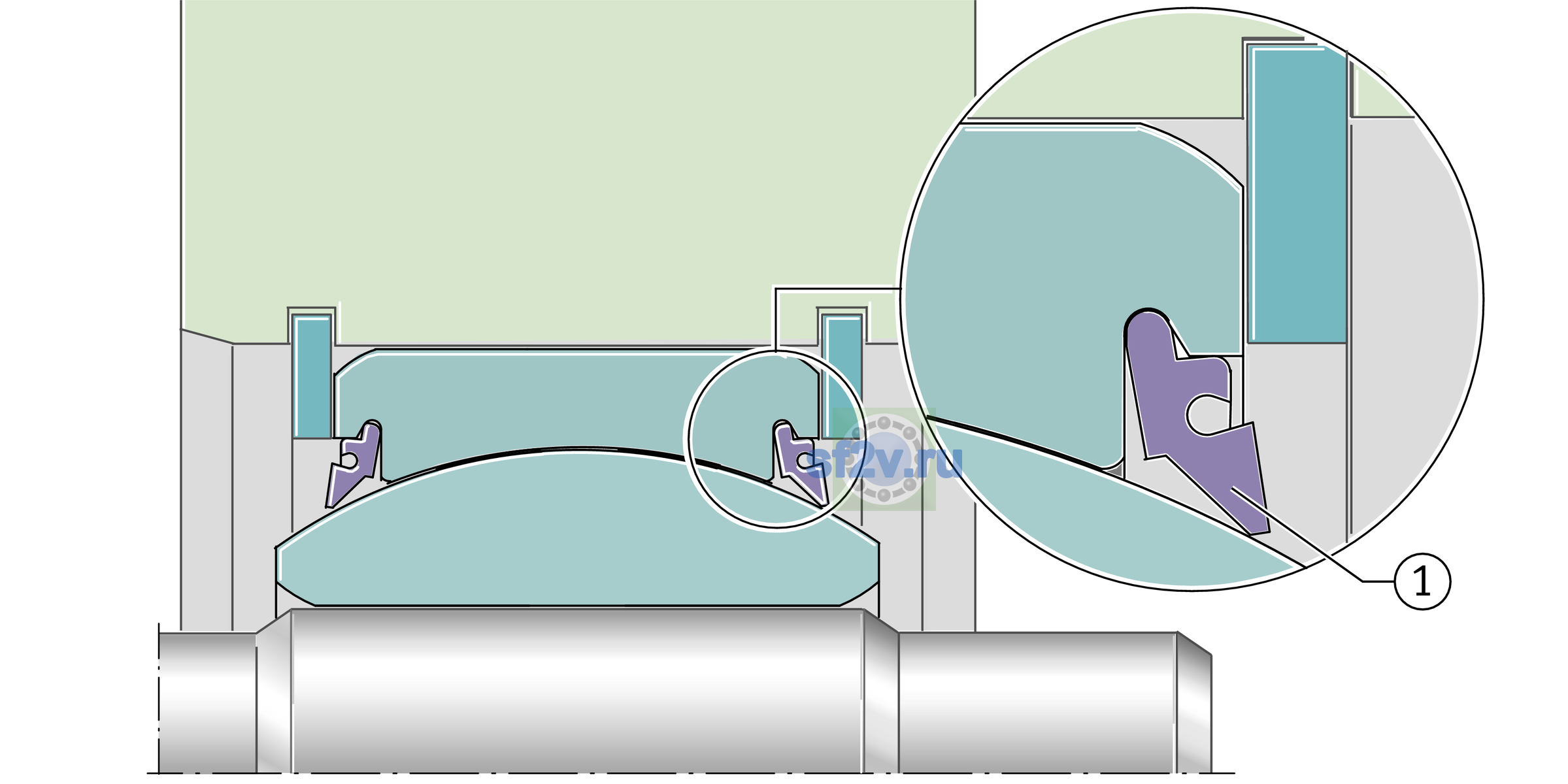 Схема подшипника DR.GE260-DO-0031