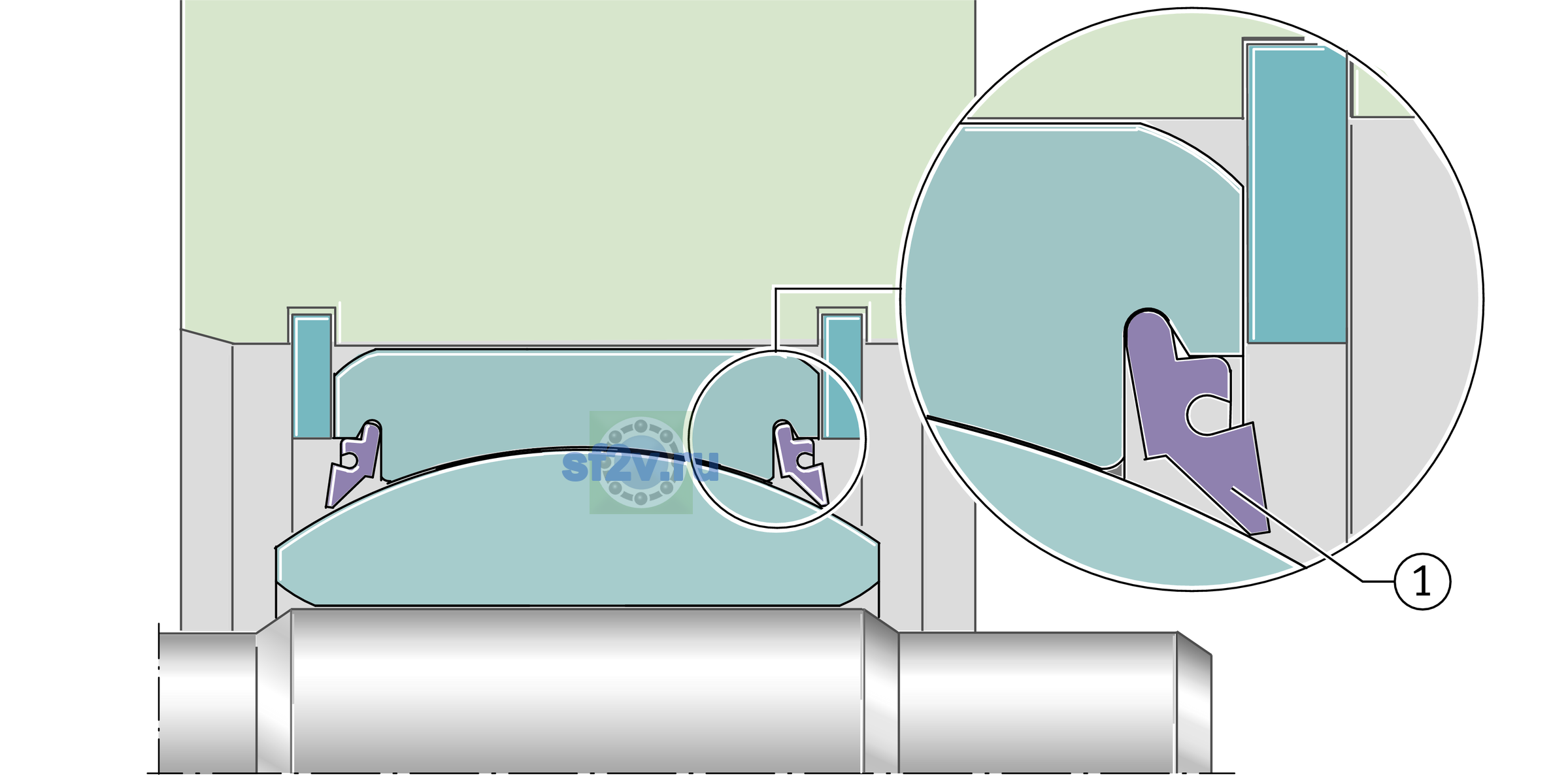 Схема подшипника DR.GE280-DO-0031