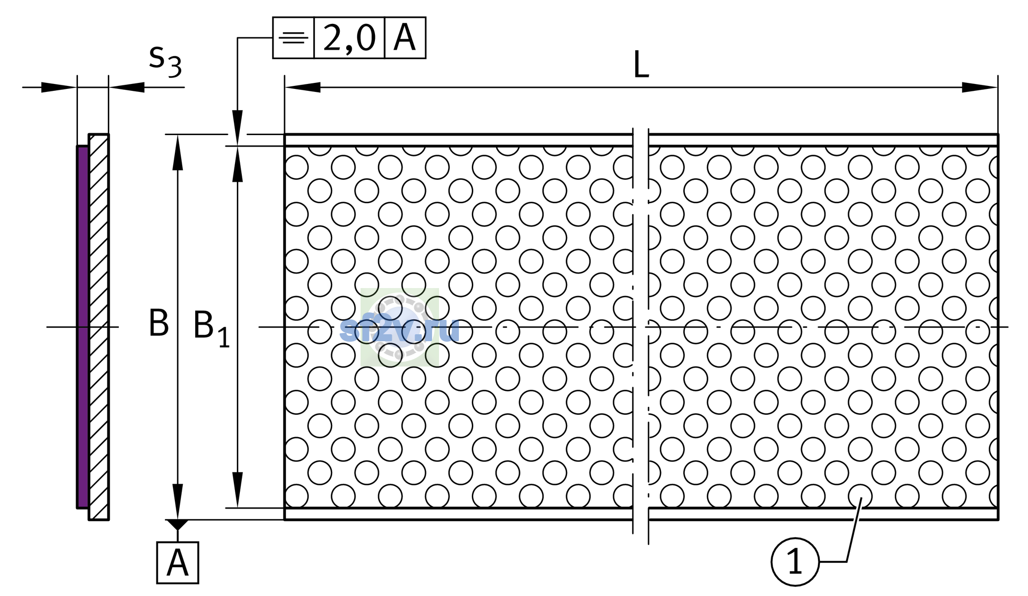 Схема подшипника EGS15200-E50
