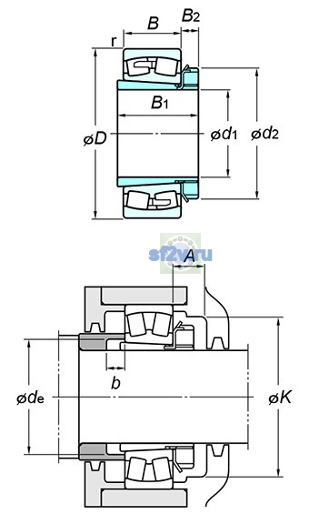 Фото подшипника 21311RZK+H311X
