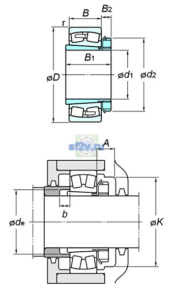 Фото подшипника 22224RZK+H3124X