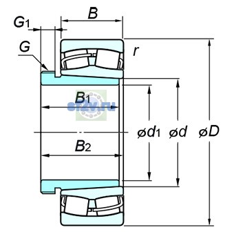Фото подшипника 22356RK+AH2356