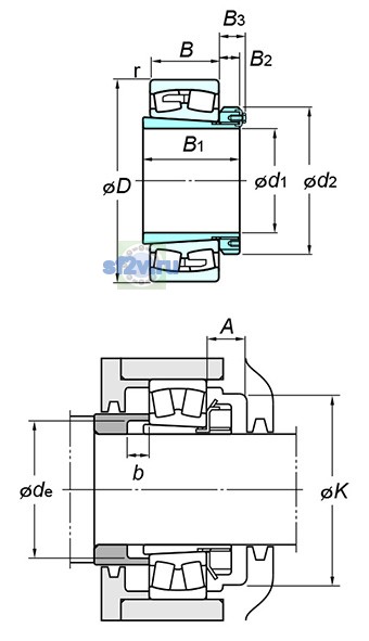 Фото подшипника 23096RK+H3096