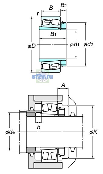 Фото подшипника 23140RHAK+H3140