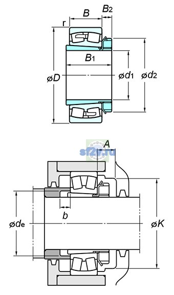 Фото подшипника 23226RZK+H2326