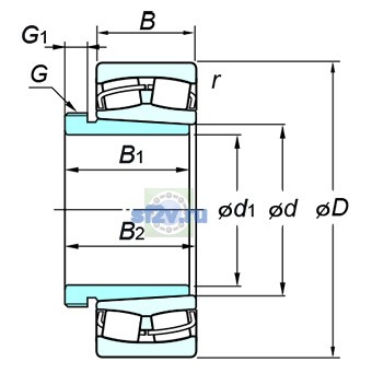 Фото подшипника 23252RK+AH2352