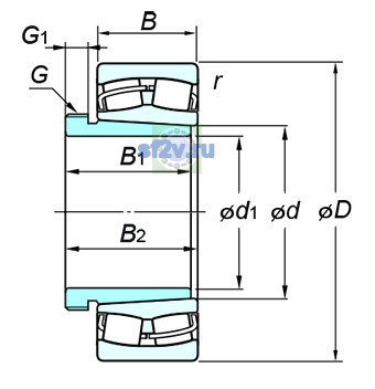 Фото подшипника 23256RK+AH2356