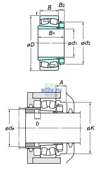 Фото подшипника 23936RK+H3936