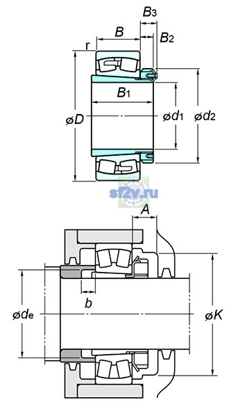 Фото подшипника 239/500RK+H39/500