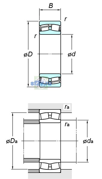 Фото подшипника 24122RH