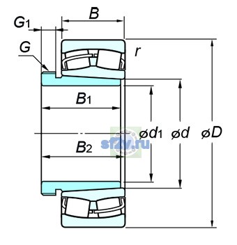 Фото подшипника 24156RHAK30+AH24156