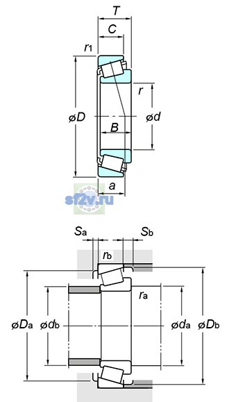 Фото подшипника 30220JR
