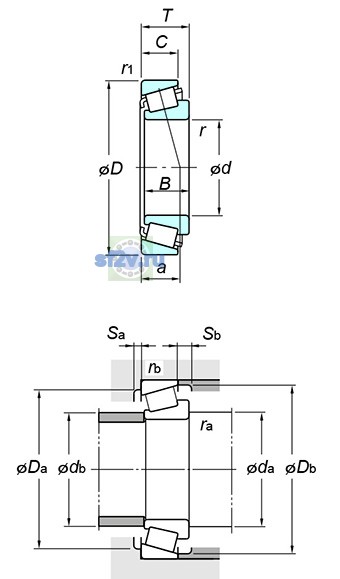 Фото подшипника 32204JR