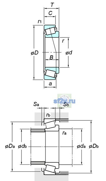 Фото подшипника 32204XR