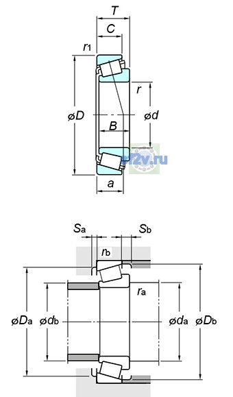 Фото подшипника 32222JR