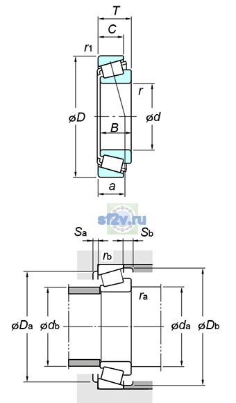 Фото подшипника 32316JR