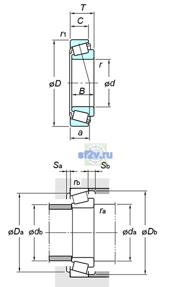 Фото подшипника 32944JR