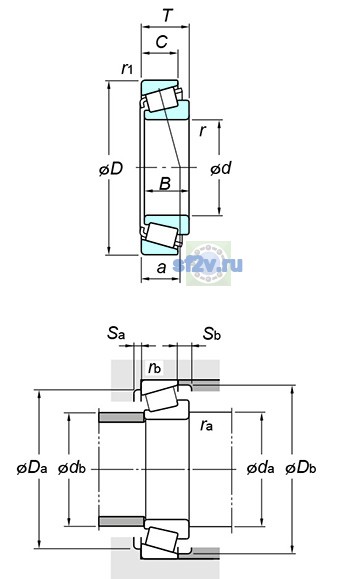 Фото подшипника 33030JR
