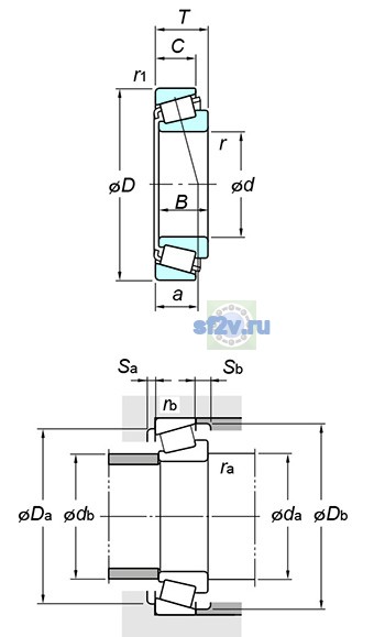Фото подшипника 33110JR
