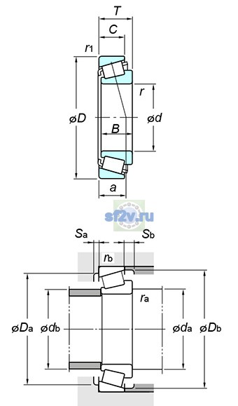 Фото подшипника 33205JR