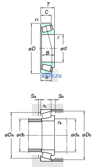 Фото подшипника 33210JR