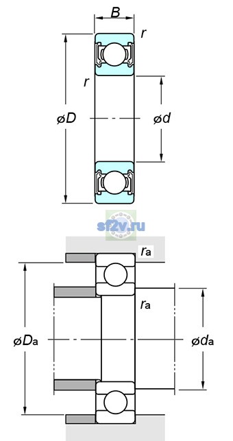 Фото подшипника 6003 2RU