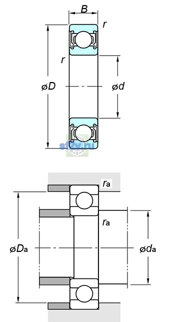Фото подшипника 6014 2RU