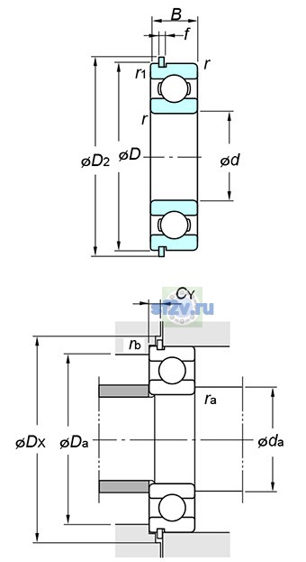Фото подшипника 6018NR